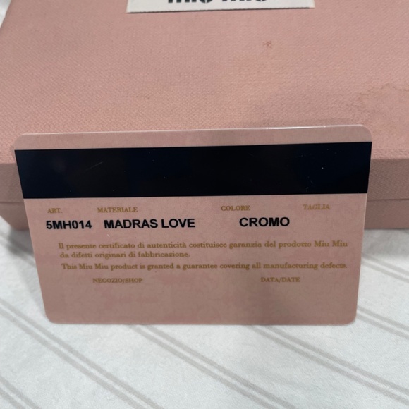 Miu Miu Heart Leather Wallet GUC - Picture 5 of 5